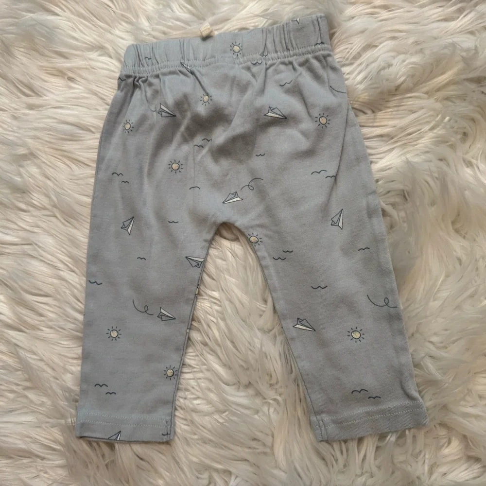 Carter’s Baby Boy 9M Light Blue Paper Airplane‎ Outfit Set NWOT